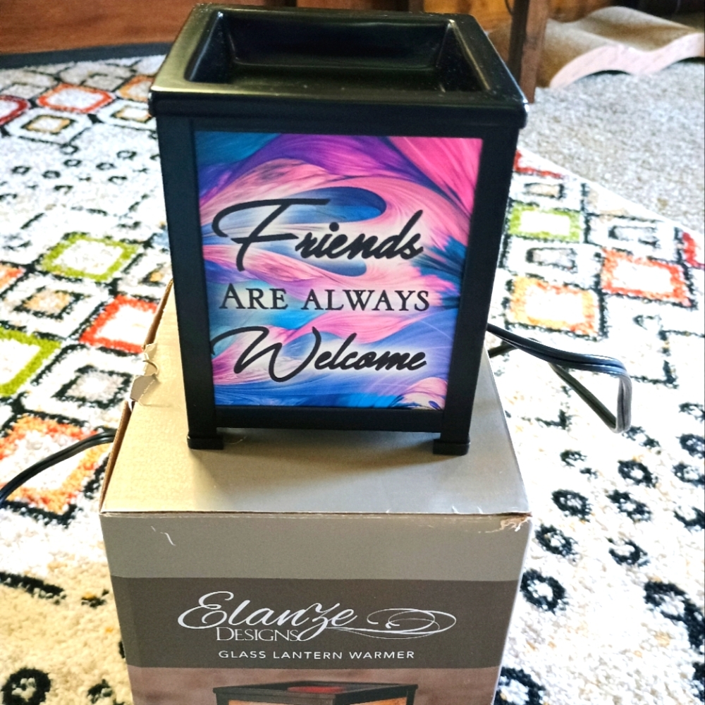Beautiful metal and glass wax warmer